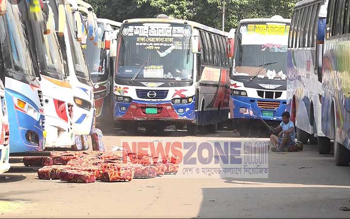শেরপুর-ঢাকা বাস সেবা বন্ধ